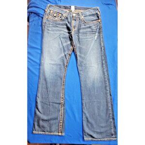 Vintage True Religion Made in USA Gold Stiches Denim Jeans Pants Men's Size 38